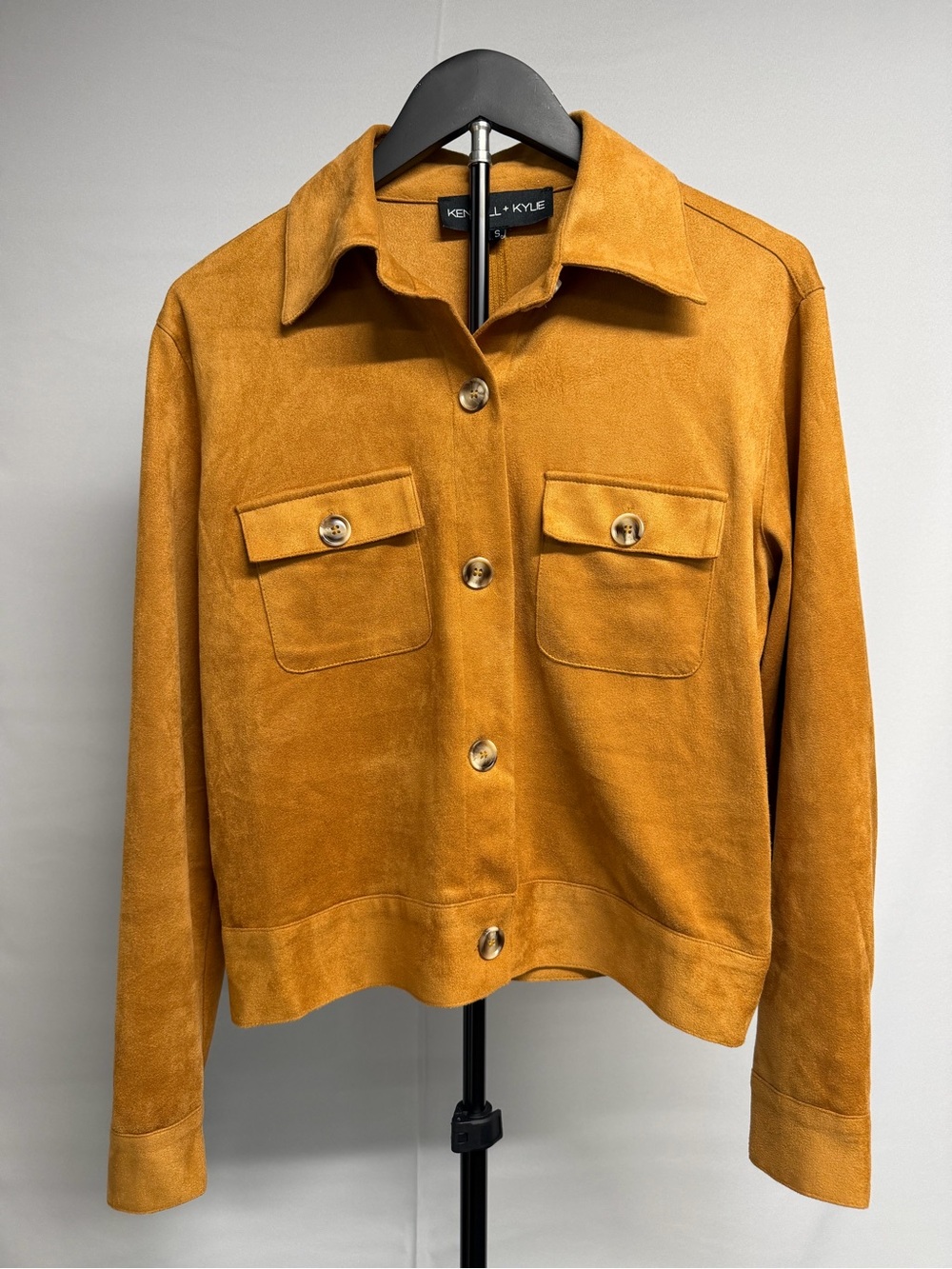Kendall + Kylie Shacket Faux Suede Button Up Autumn Fall Western Cowgirl Desert